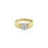 Ring with Zirconias in Gold Combination