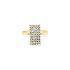 Gold Ring with Zircons