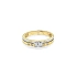 Gold Ring with Zircones made of Combined Gold