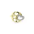 Gold Ring with Zircones Hearts