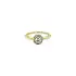 Gold ring with cubic zirconia