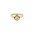Gold ring with cubic zirconia