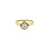 Gold ring with cubic zirconia