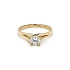 Gold Engagement Ring with Zircon