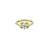 Gold ring with cubic zirconia