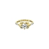 Gold ring with cubic zirconia