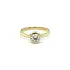 Gold Engagement Ring with Zircon