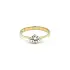 Gold Engagement Ring with Zircon