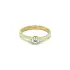 Gold Engagement Ring with Zircon