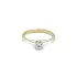 Gold Engagement Ring with Zircon