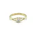 Gold Engagement Ring with Zircon