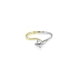 Engagement ring with cubic zirconia in gold