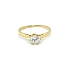 Gold Engagement Ring with Zircon