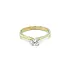 Gold Engagement Ring with Zircon