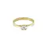 Gold Engagement Ring with Zircon