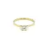 Gold Engagement Ring with Zircon