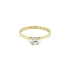Gold Engagement Ring with Zircon