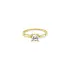 Engagement ring with cubic zirconia