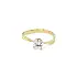 Gold Engagement Ring with Zircon
