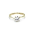 Gold Engagement Ring with Zircon