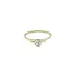 Gold engagement ring with cubic zirconia