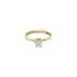 Gold Engagement Ring with Zircon
