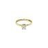 Gold Engagement Ring with Zircon