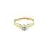 Gold Engagement Ring with Zircon