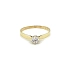 Gold Engagement Ring with Zircon