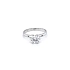 Engagement Ring with White Gold Zircon