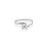 Gold Engagement Ring with Zircon
