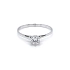 Engagement Ring with White Gold Zircon