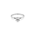 Gold Engagement Ring with Zircon