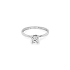 Gold Engagement Ring with Zircon