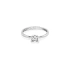 Gold Engagement Ring with Zircon