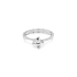 Gold Engagement Ring with Zircon