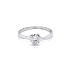 Engagement Ring with White Gold Zircon