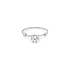 Gold Engagement Ring with Zircon