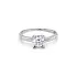 Engagement Ring with White Gold Zircon