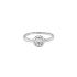Gold Engagement Ring with Zircon