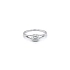 Engagement Ring with White Gold Zircon
