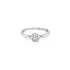 Gold Engagement Ring with Zircon