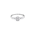 Gold Engagement Ring with Zircon