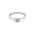 Ring with White Gold Zircons