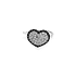 Gold Ring in Heart Shape with Zircones