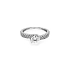 Gold Engagement Ring with Zircones