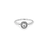 Gold Engagement Ring with Zircones