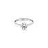 Gold Engagement Ring with Zircon