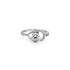 Gold Engagement Ring with Zircones