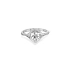 Gold Engagement Ring with Zircones